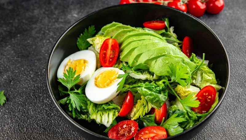 🥑Salade avocat, tomate et œuf dur
