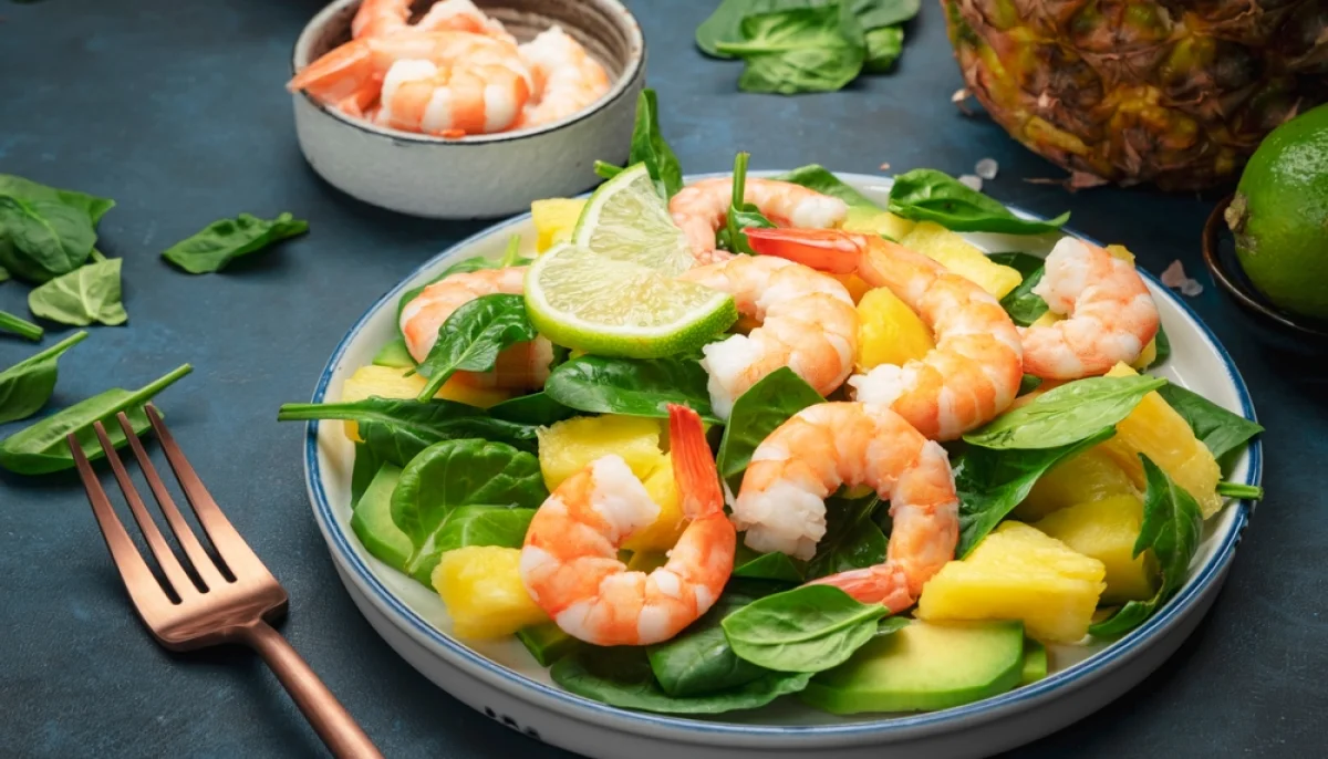 🥗Salade d'avocat, crevettes et citron