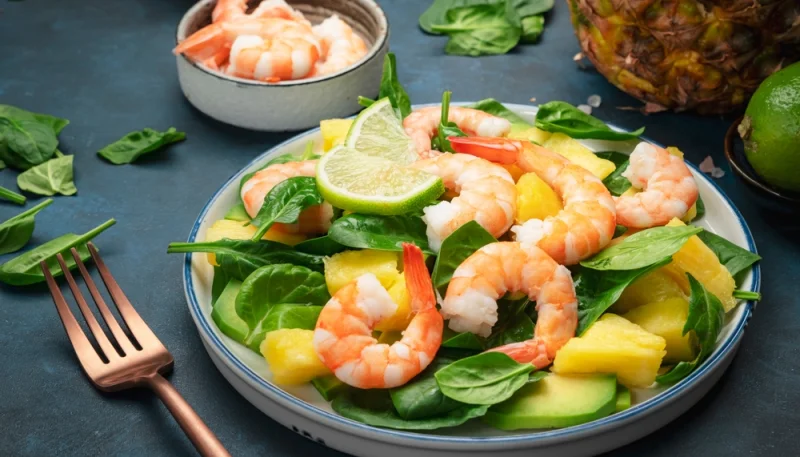 🥗Salade d'avocat, crevettes et citron
