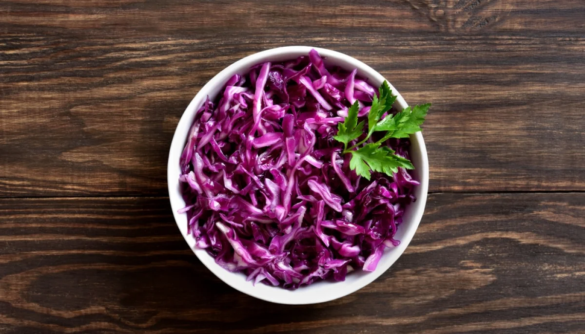 🥗Salade de chou rouge croquante