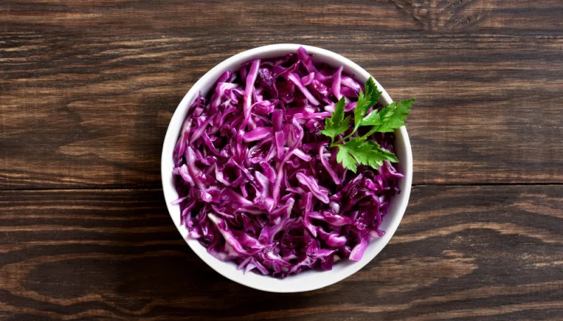 🥗Salade de chou rouge croquante