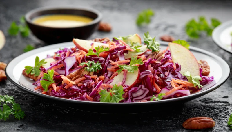 🥗Salade de chou rouge et pommes