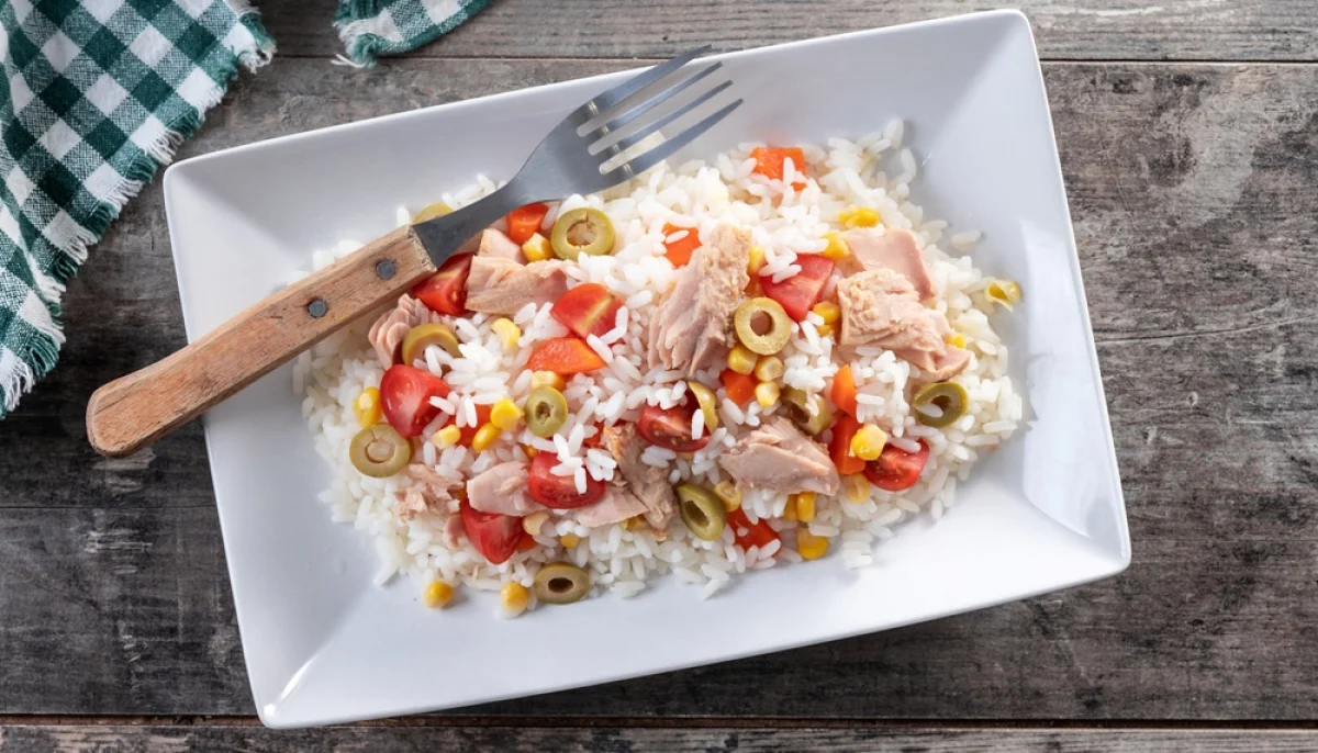 🥗Salade de riz au thon et maïs