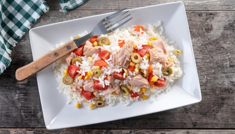 🥗Salade de riz au thon et maïs
