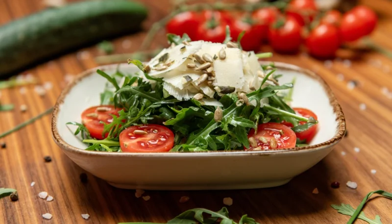 🥗Salade de roquette, parmesan et tomates cerises