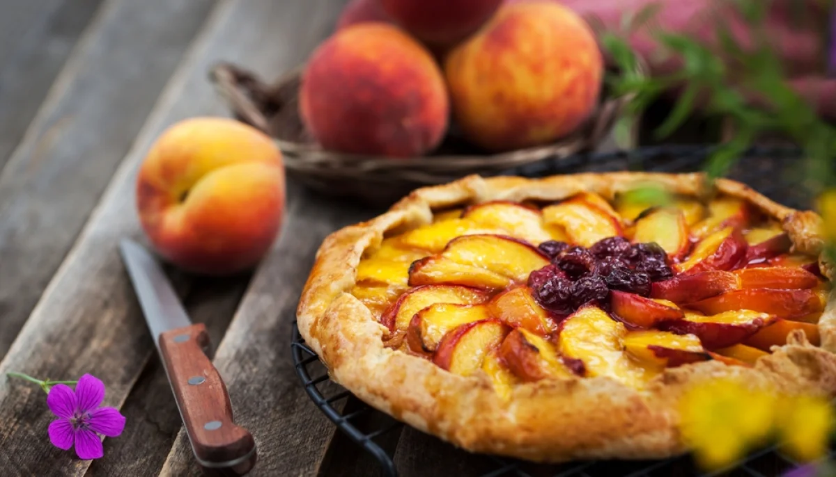 🍑Tarte rustique aux pêches