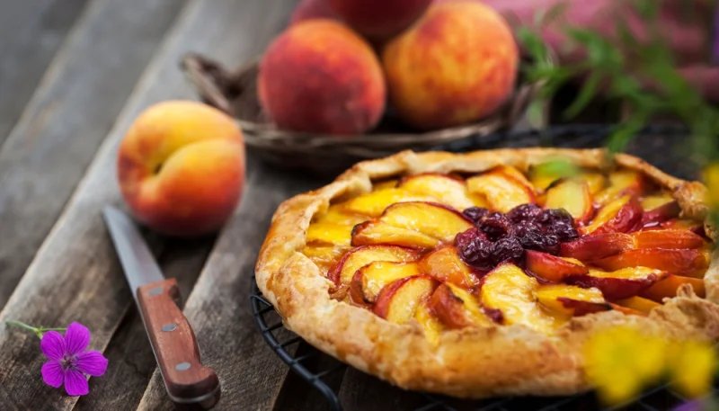 🍑Tarte rustique aux pêches
