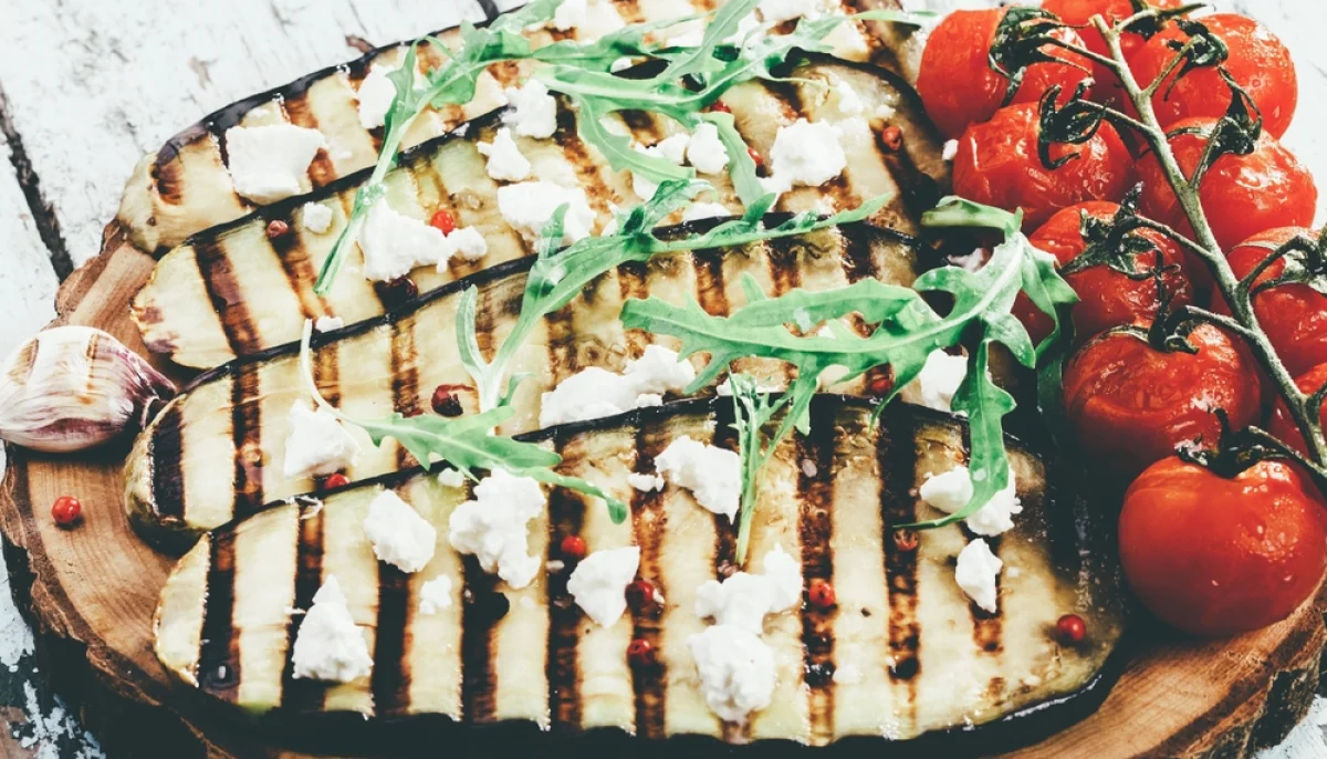 🍆Aubergines grillées au miel et feta