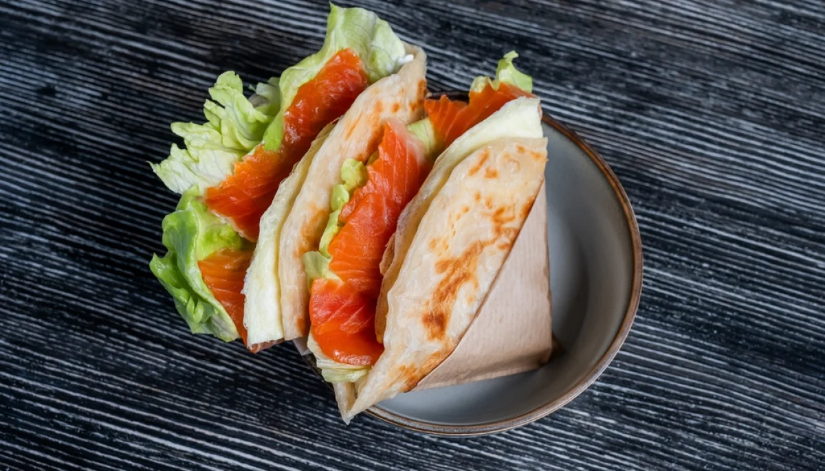 🥙Pain plat au saumon