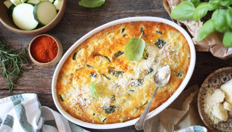 🥒Clafoutis salé aux courgettes