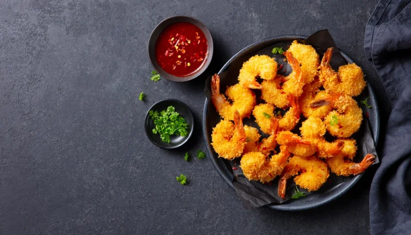 🍤Crevettes panées croustillantes