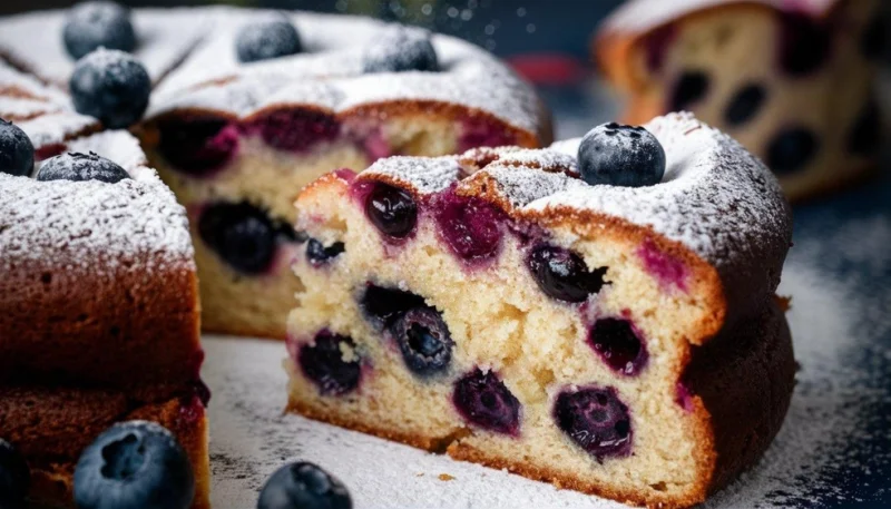 🍰Gâteau moelleux aux myrtilles