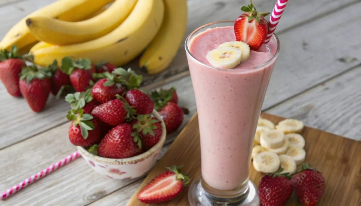 🍓Smoothie fraise banane facile