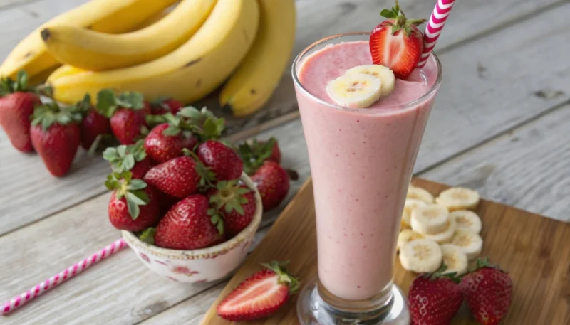 🍓Smoothie fraise banane facile