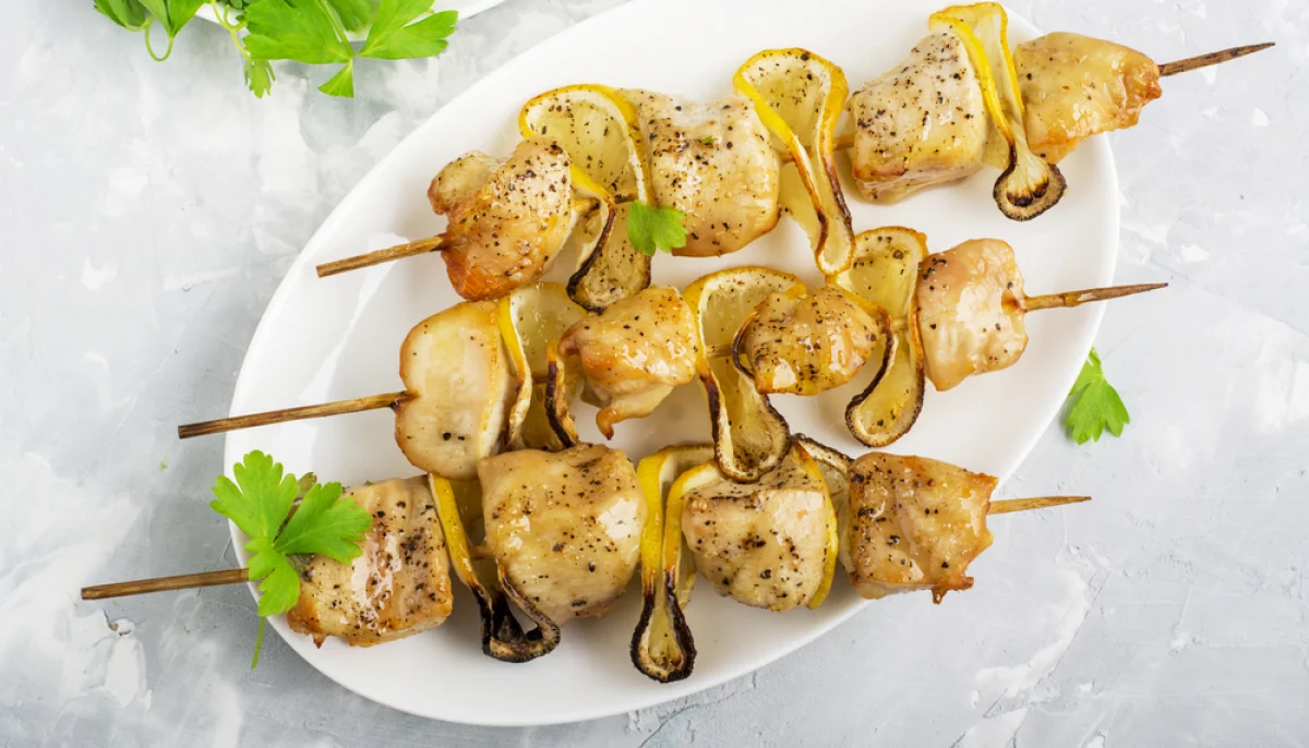 🍢Brochettes de poulet au miel et citron