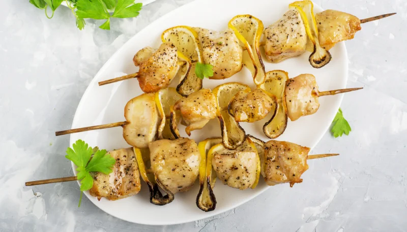 🍢Brochettes de poulet au miel et citron