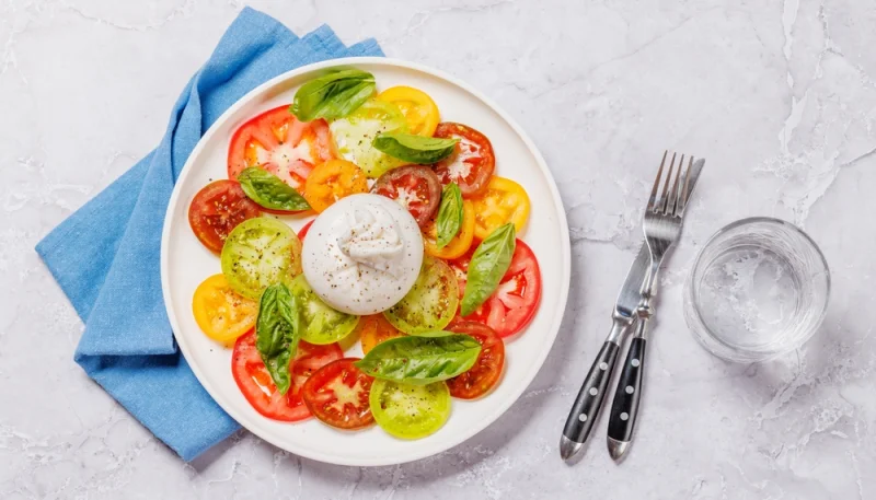 🍅 Carpaccio de tomates et burrata