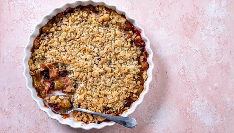 🍎Crumble aux pommes et mûres