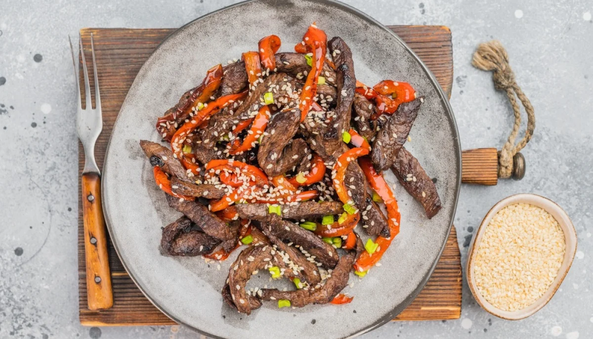 🍽️ Émincé de bœuf aux poivrons