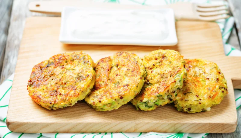 🥒Galettes de quinoa aux courgettes