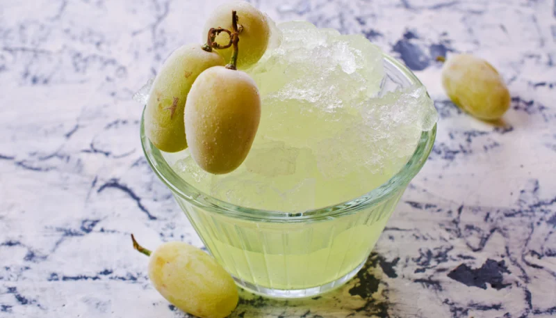 🍇Granité aux raisins blancs