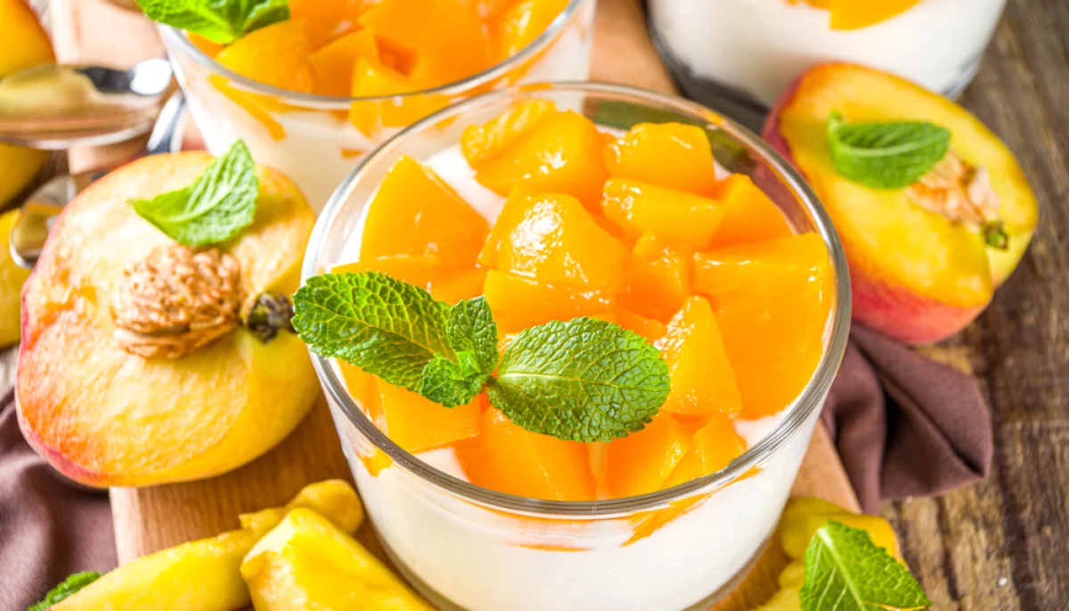 🍮Panna cotta à la pêche