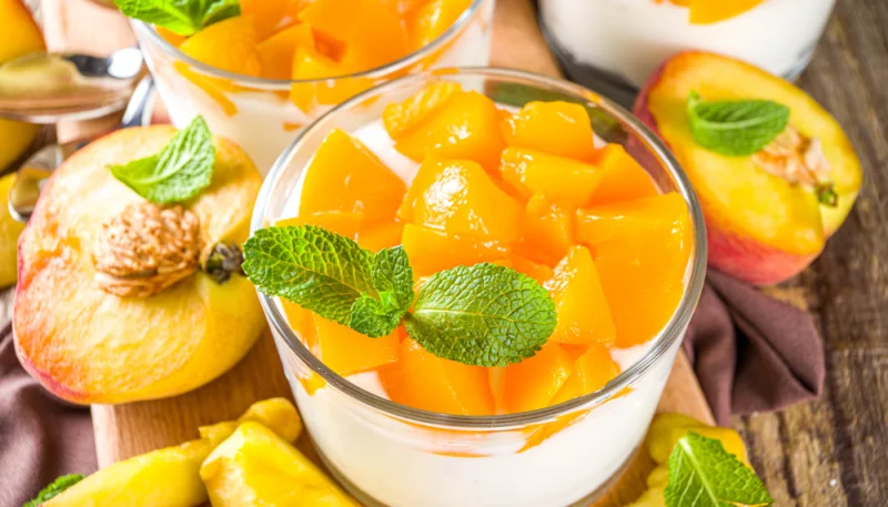 🍮Panna cotta à la pêche