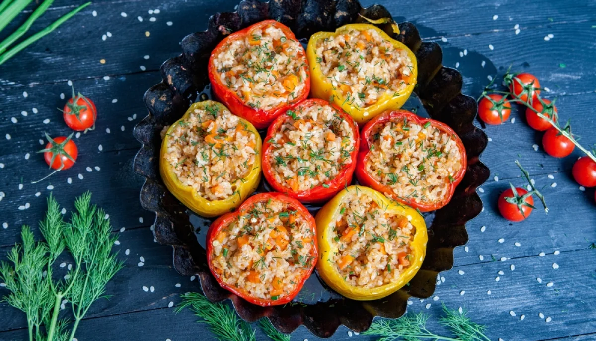 🌶️Poivrons farcis au poulet et riz