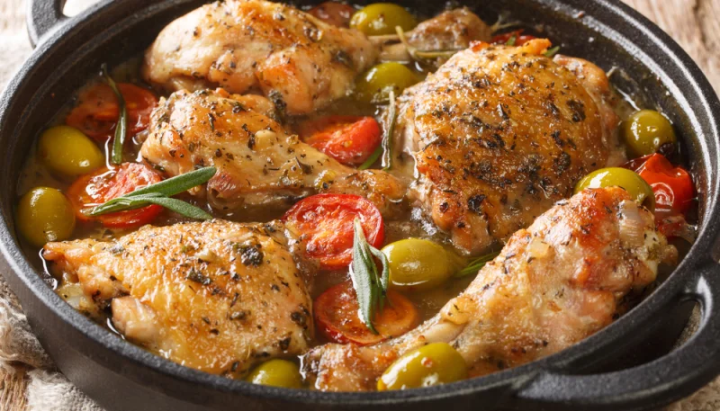 🍗Poulet provençal aux olives