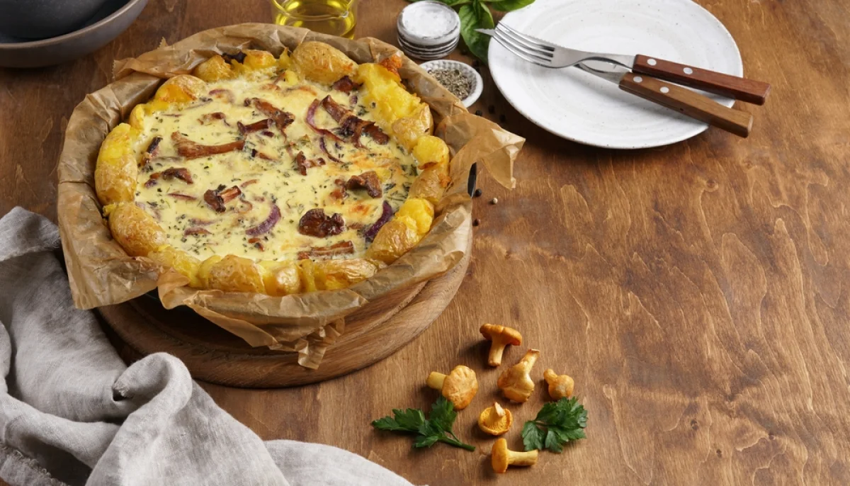 🍄Tarte rustique aux champignons