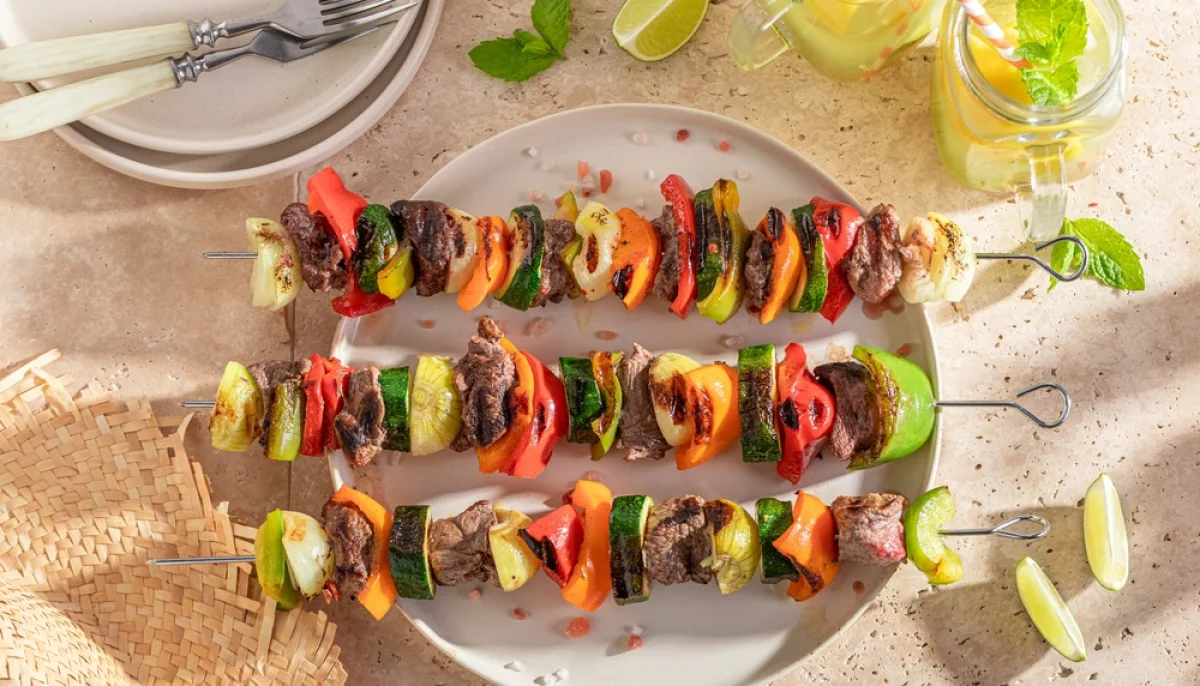 🍢Brochettes de bœuf aux légumes