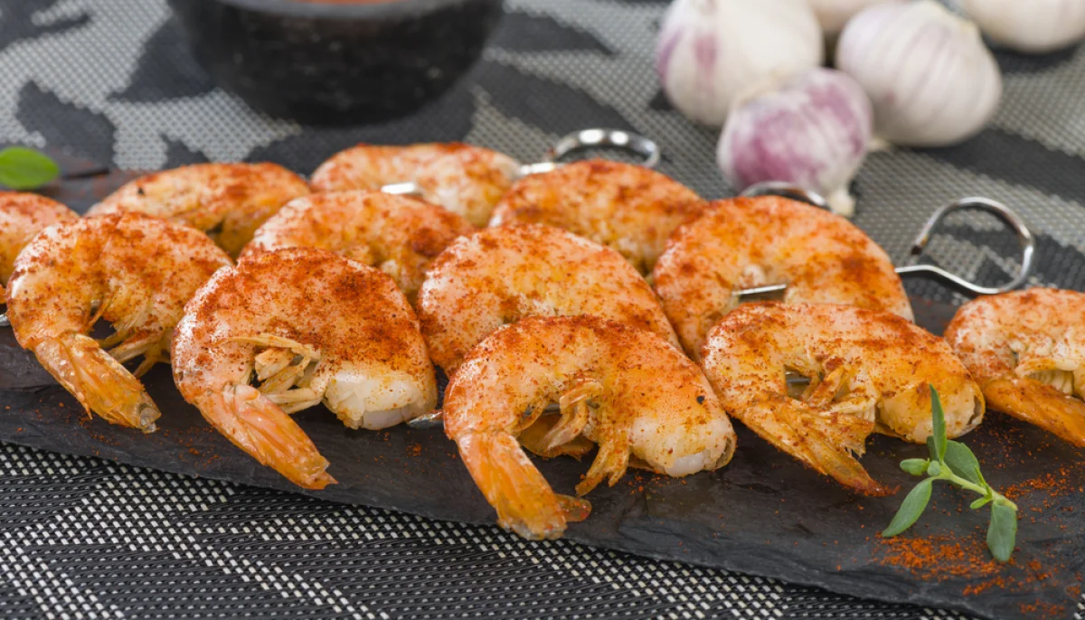 🍤Brochettes de crevettes au paprika