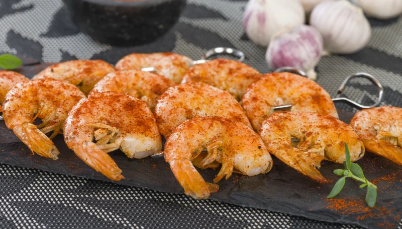 🍤Brochettes de crevettes au paprika
