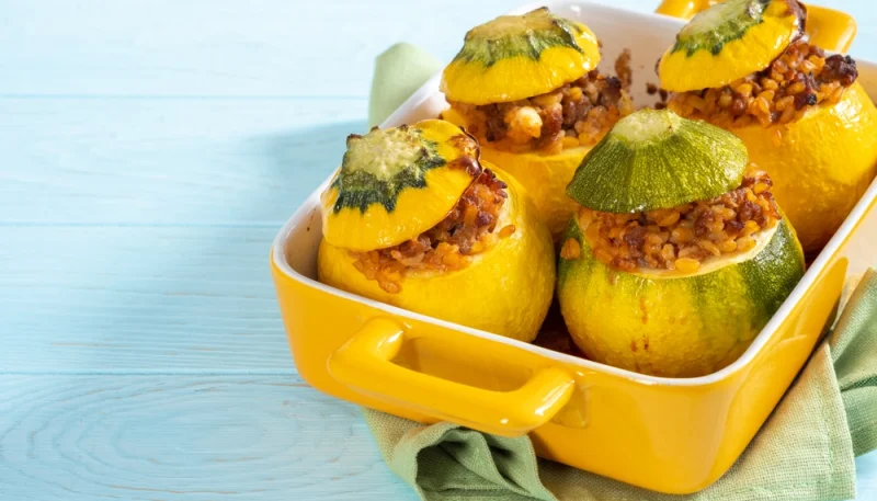 🥒Courgettes farcies au boulgour