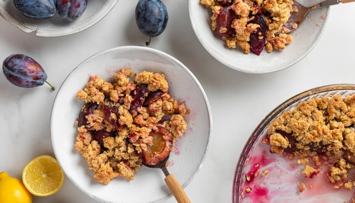 🥧Crumble mirabelles et spéculoos