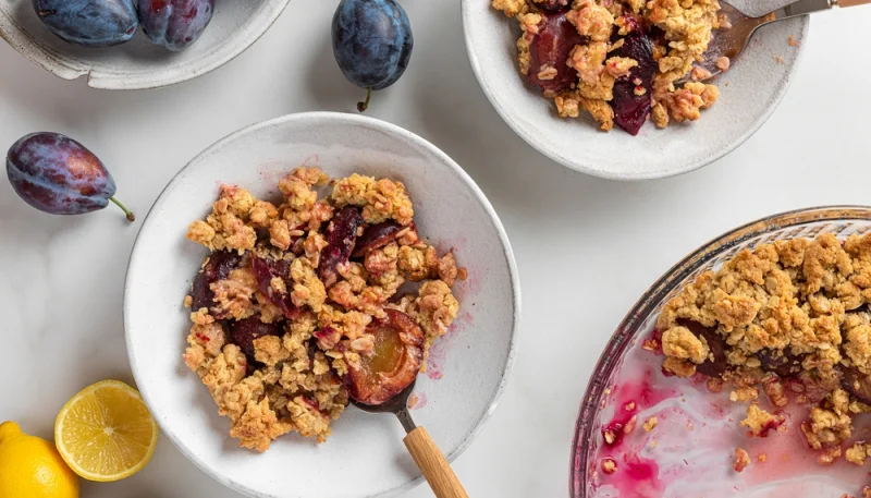 🥧Crumble mirabelles et spéculoos