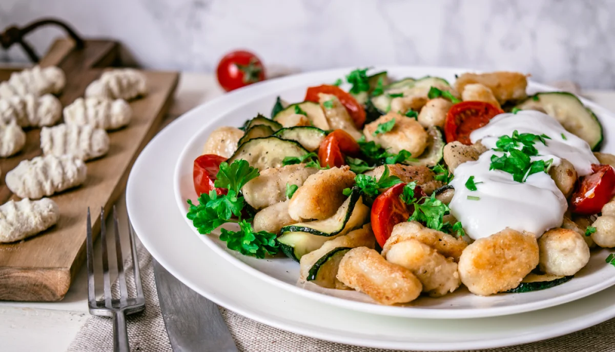 🥘Gnocchis aux courgettes et tomates cerises