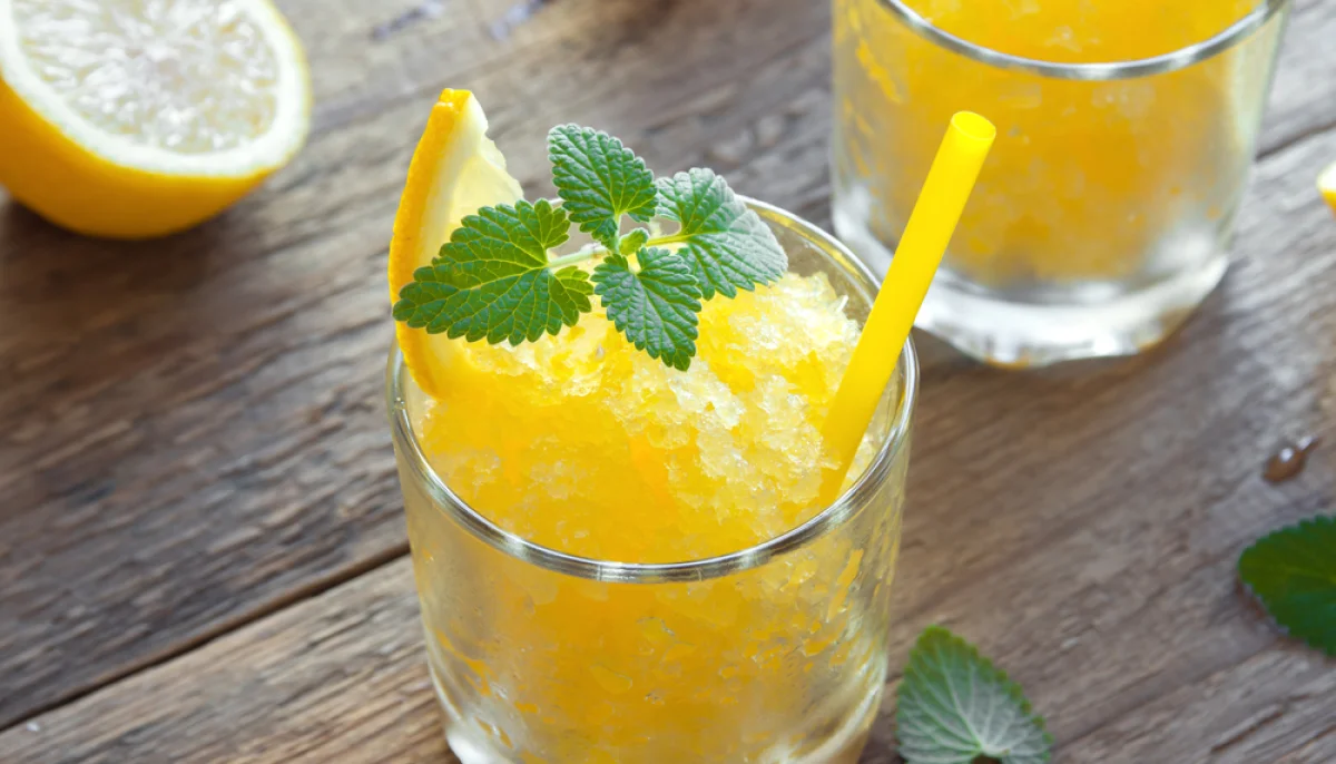 🍊Granité orange et menthe