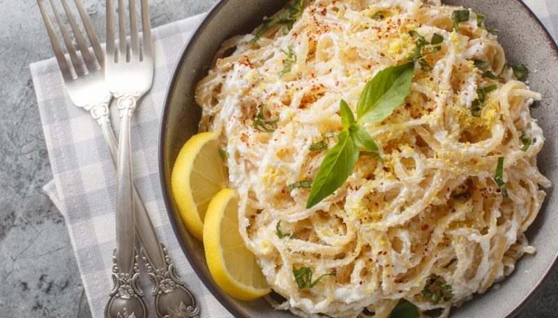 🍝Pâtes au citron et ricotta