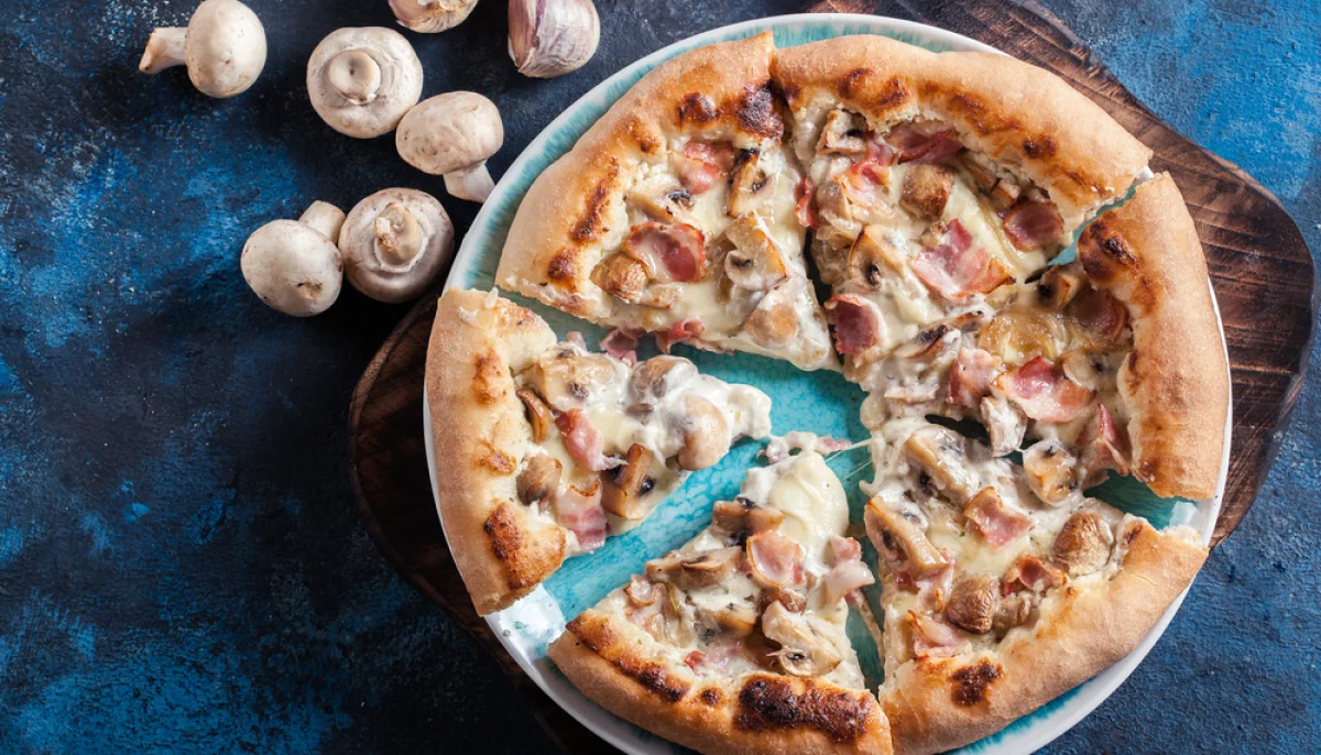 🍕Pizza blanche aux champignons et ricotta