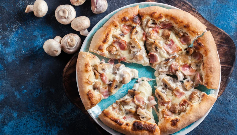 🍕Pizza blanche aux champignons et ricotta