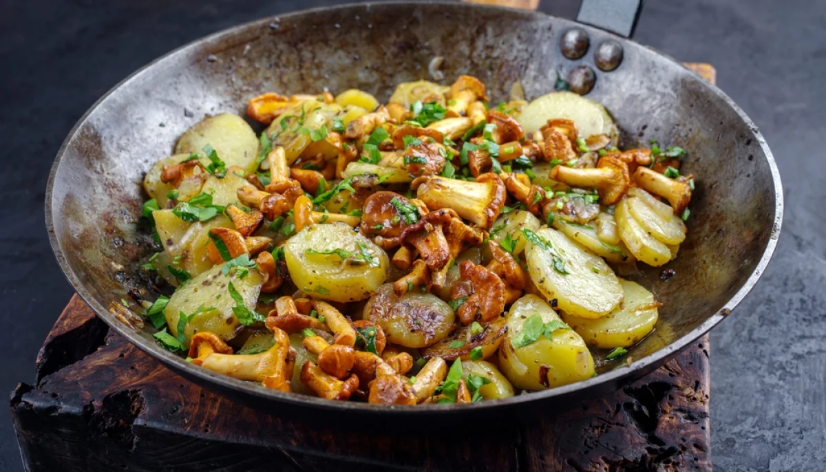 🥔Poêlée de pommes de terre et girolles