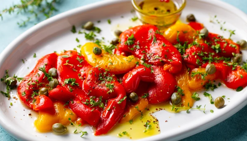 🌶️Poivrons grillés marinés
