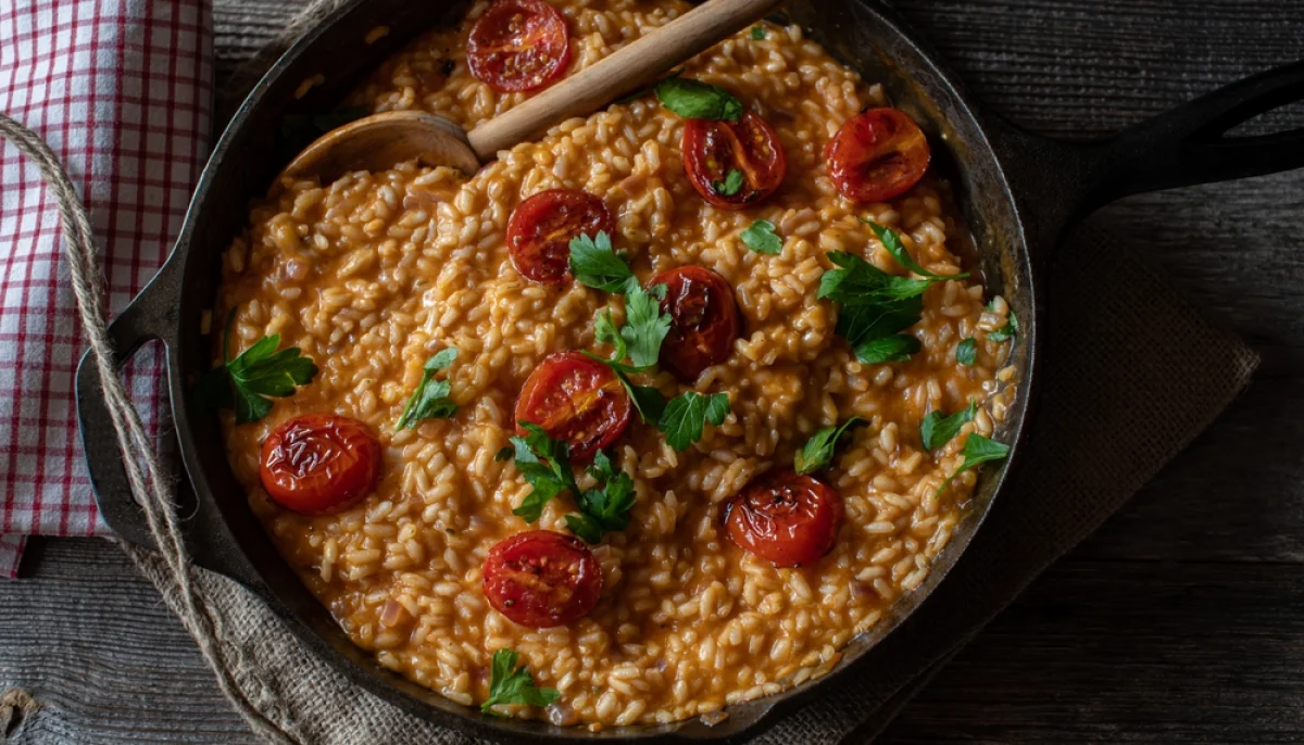 🍚Risotto aux tomates rôties et parmesan