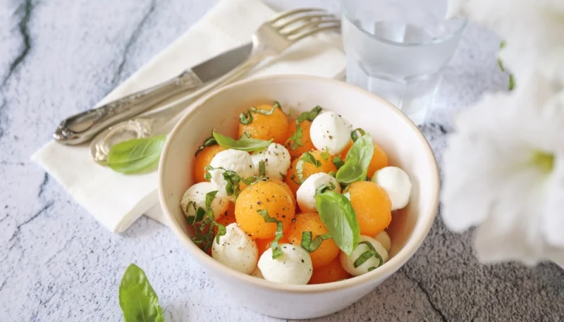 🥗Salade de melon et mozzarella