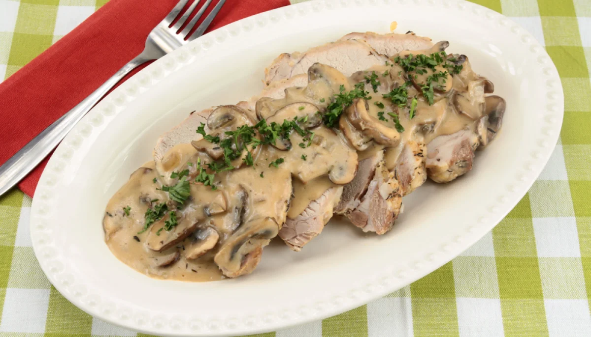 🥩Filet mignon de porc à la crème et aux champignons