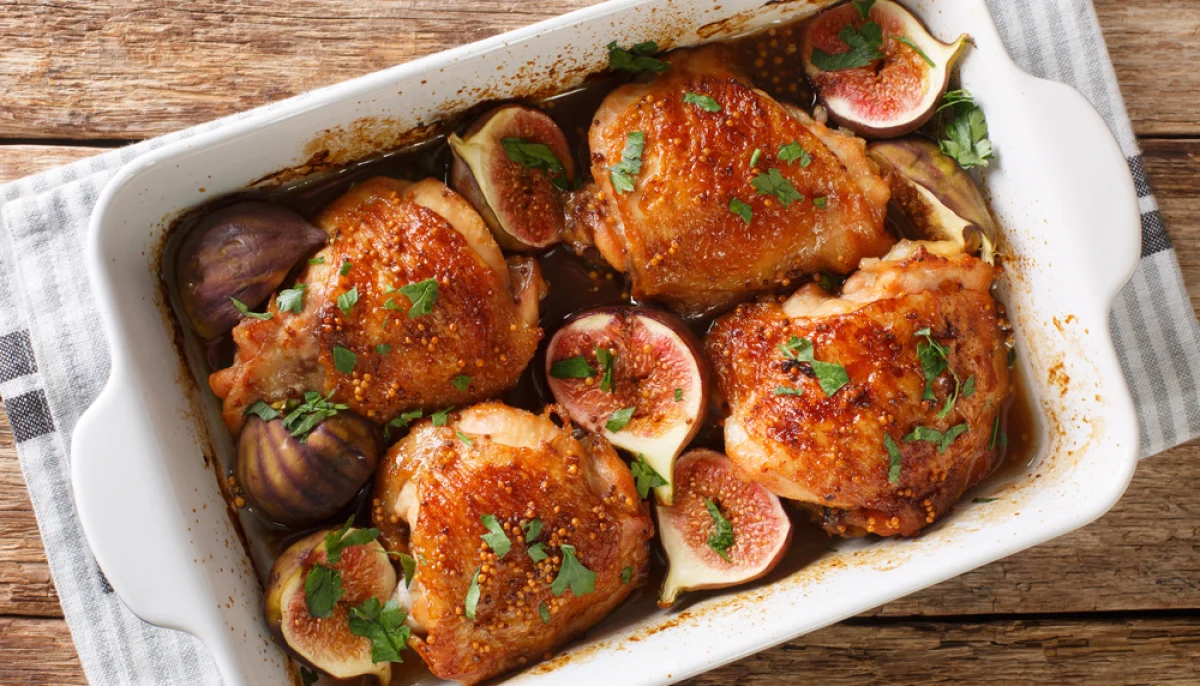 🍗Poulet rôti aux figues et miel