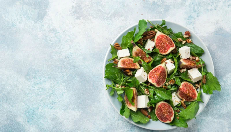 🥗Salade de figues, feta et roquette