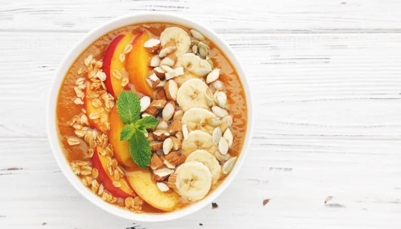 🍑Smoothie bowl pêche et granola