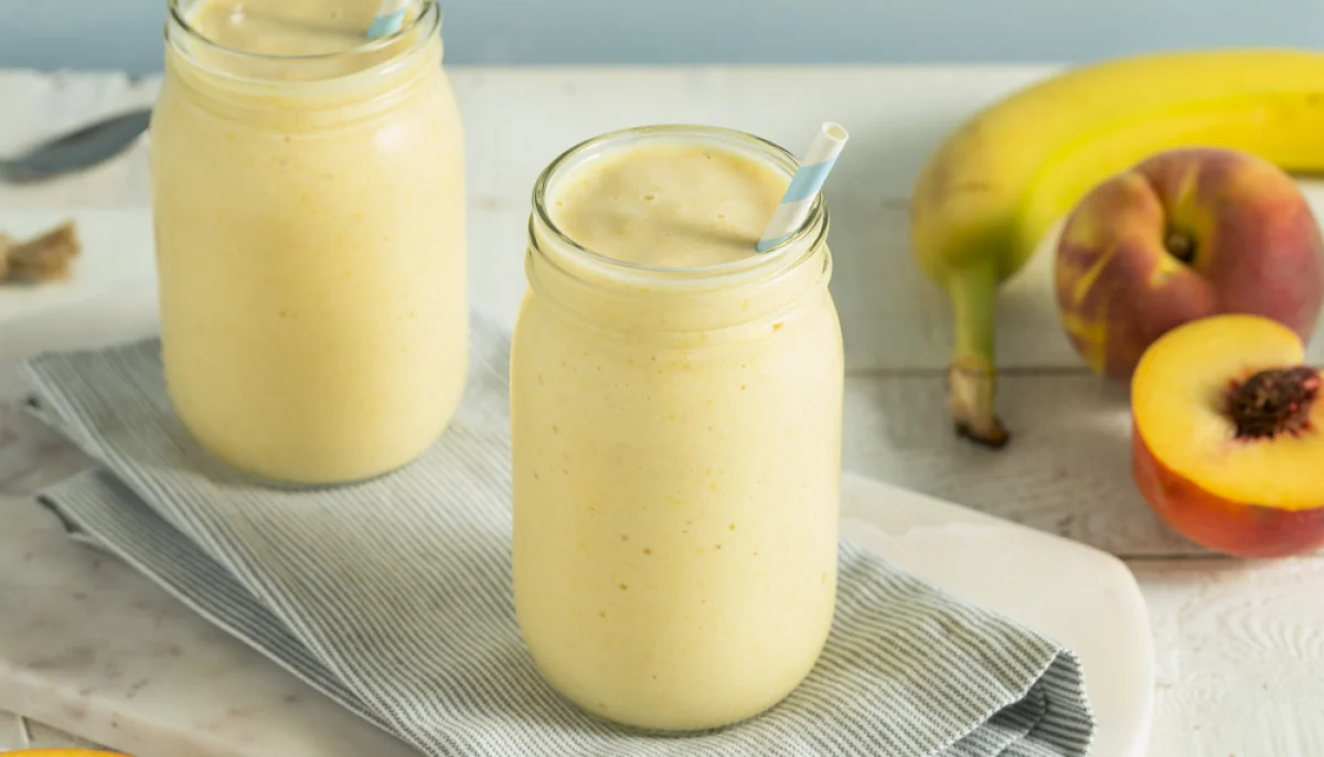 🥤 Smoothie pêche, banane et yaourt
